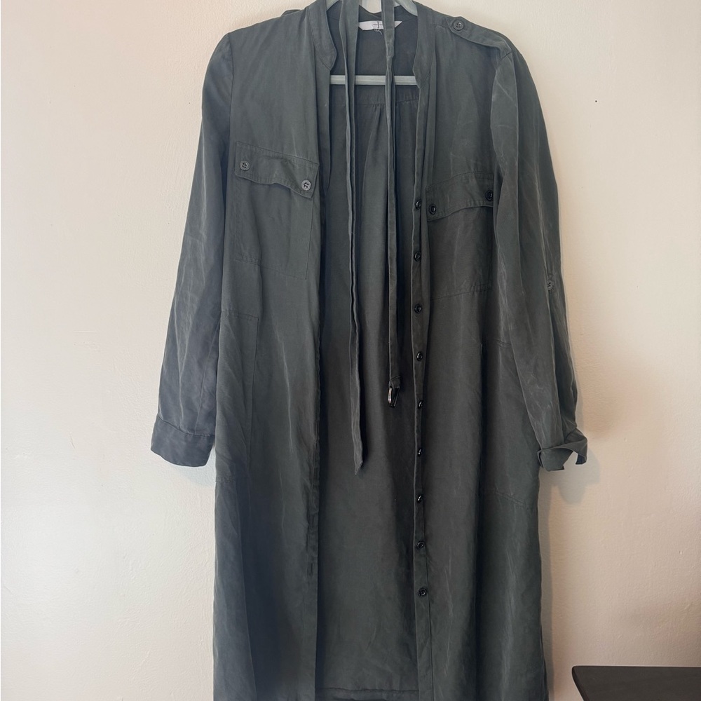 Long button up women’s top